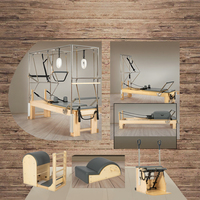 Lit d'entraînement de base de réformateur de Pilates en bois d'érable blanc direct par les fabricants OEM Offre Spéciale ensemble de réformateur de Pilates