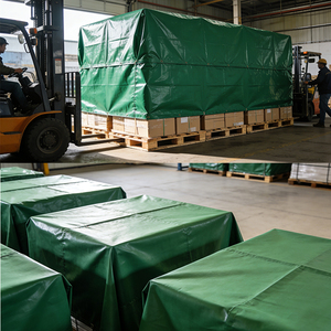 Bâche de camion imperméable et ignifuge en PVC, rideau latéral de camion, bâches de camion lourd industrielles, couvertures de remorque - Product Image 4