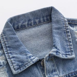 Nouveau Style printemps automne vêtements d'extérieur pour enfants manteau <span class=keywords><strong>sans</strong></span> manches coton Denim décontracté bébé <span class=keywords><strong>garçon</strong></span> gilet veste - Product Image 3