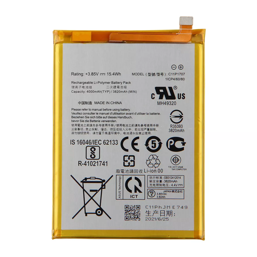 OEM הסיני מפעל סיטונאי מחיר C11P1514 סוללה עבור ASUS ZenPad 3 8.0 ZT581KL 4545/4680mAh