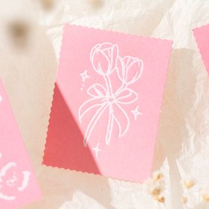 110 feuilles/boîte Matériel Papier Blooming in the Sun Série Manuel littéraire Matériel de bricolage Soulignement décoratif - Product Image 4