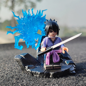 Số 1 Phổ Biến Cho Uchiha Cho Sasuke Đầy Đủ Loạt Xây Dựng Khối Bộ Phim Hoạt Hình Lắp Ráp Mô Hình Đồ Chơi Nhật Bản Anime Vua Từ 'King' - Product Image 3