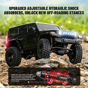 Auto RC da Arrampicata con Aspetto Simil Wrangler, Veicolo 4WD con Ammortizzatori, Giocattolo Elettrico con Telecomando, Portata 50-100m - Product Image 2