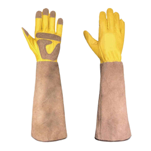 Gants de sécurité apicoles en cuir personnalisés de qualité supérieure, épaisseur 4 mil, stériles, à manches longues, vente en gros - Product Image 1