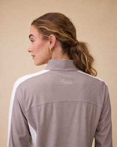 Camiseta de equitación de alto rendimiento para mujer OEM, UPF 50+, de secado rápido, con cremallera de un cuarto y manga larga. - Product Image 4