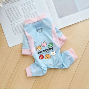 Chaleco para Perro con Estampado de Animales, Color Rosa y Azul Cielo, de Poliéster, Ropa de Verano para Perros y Gatos - Product Image 3