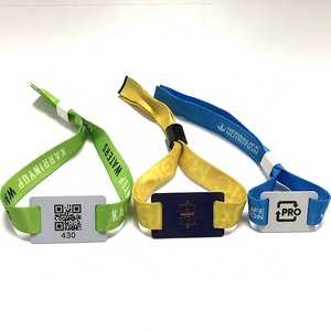 Personalizado Vip Party Festival ajustable Nfc pulsera etiqueta <span class=keywords><strong>Rfid</strong></span> tejido pulsera para eventos - Product Image 6