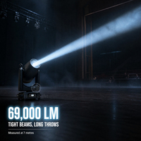 Projecteur de scène LED 600W étanche à tête mobile, faisceau, spot et wash 3-en-1 pour éclairage de concert extérieur DMX512 RDM