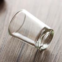 Lot de verres à shot réutilisables de 25 ml, 35 ml, 60 ml, transparents à rayures verticales, fond épais, pour Tequila et Whisky - Modèle Ting Yu TY-274