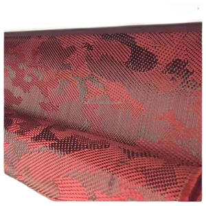 3K 240G DIY automobile moto modifié casque surface rouge camouflage motif <span class=keywords><strong>kevlar</strong></span> <span class=keywords><strong>fibre</strong></span> de <span class=keywords><strong>carbone</strong></span> mélangé tissu - Product Image 1