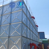 Tour de réservoir d'eau à structure en acier galvanisé à chaud de haute qualité et à faible coût pour l'Afrique – Bâtiment métallique préfabriqué