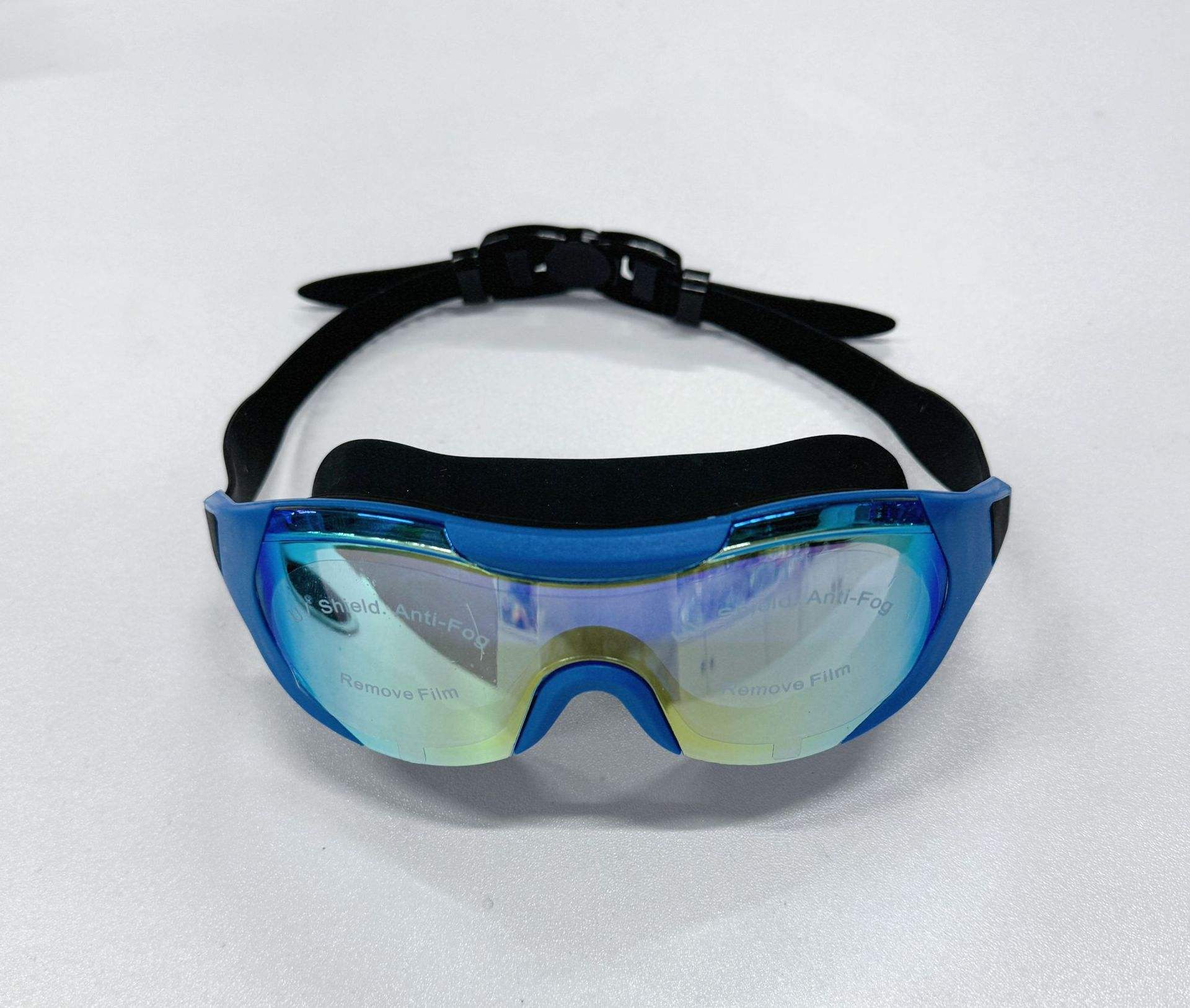 Colorful black and blue-boxed