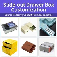 Fournisseur d'usine de cartons d'emballage cosmétique pour boîtes cadeaux à tiroir avec emballage pliable imprimé sur papier cartonné blanc