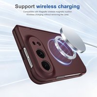 Étui magnétique ultra-fin avec protection à 360 degrés pour iPhone Duo 18 Fold, coque antichoc mate avec protection d'écran en verre transparent