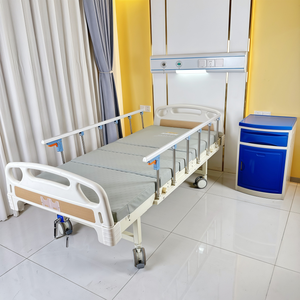 Letto Ospedaliero Pieghevole Manuale per Pazienti Anziani con Letto per Assistenza Domiciliare e Barella con Protezione in Acciaio Inossidabile - Product Image 2