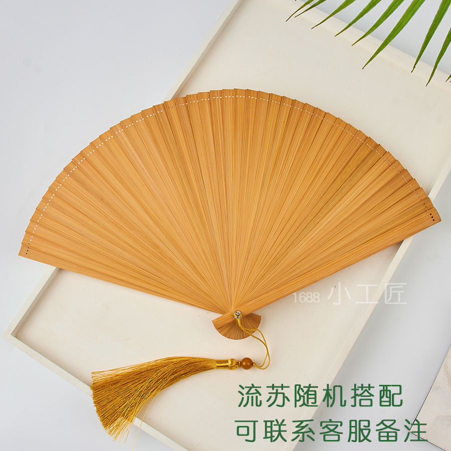 Bambou naturel, couleur primaire, 16 cm [avec pompon]