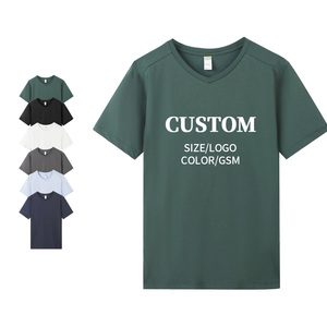 Camisetas de Hombre en Tela Fresca de Algodón y Poliéster 230 GSM, Lisas, para Gimnasio, con Logotipo Personalizado, Casuales - Product Image 6