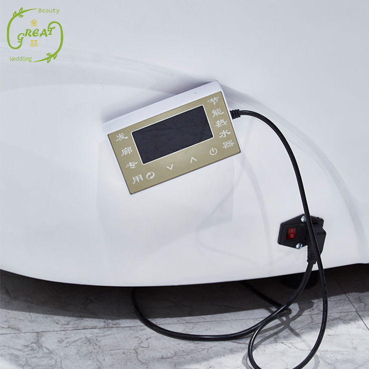 Great Foshan Factory Best Sale Equipment Shampoo Chair Electric Luxury Massage Hair Washing Unit For Barber Shop