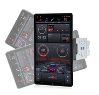 Оптовая продажа: Вращающийся 13-дюймовый автомобильный DVD-плеер 2DIN на Android, мультимедийный аудиоплеер с GPS-навигацией, автомагнитола с Carplay и Android Auto