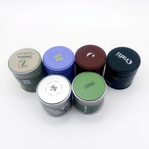 Caja Sellada Personalizada de Metal para Té Verde Matcha Orgánico Japonés - Product Image 3