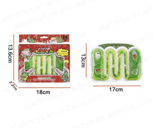 ใหม่ล่าสุดถุงบาร์น้ำแวววาวขนาดเล็กถุงพีวีซีบรรเทาความดันบีบของเล่นเพื่อการศึกษาในรูปแบบคริสต์มาส - Product Image 3