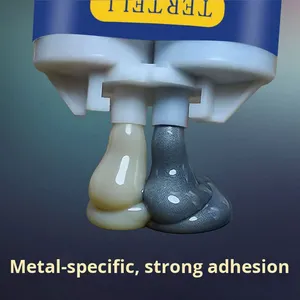 Pegamento de soldadura epoxi de doble componente resistente a altas temperaturas genuino embalaje de reparación de tanque de aceite de radiador de Metal de hierro fundido fuerte - Product Image 4