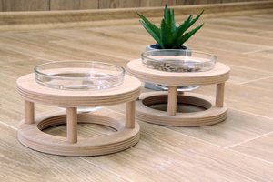 Cuencos para mascotas, pequeño, mediano, grande, elevado, elevado, de madera, cuenco alimentador para gatos, desmontaje móvil - Product Image 2