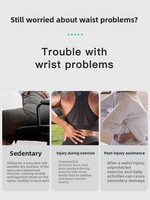 Ceinture de soutien lombaire professionnelle Reborn pour femmes, idéale pour le sport, la course, l'entraînement, le badminton, le contrôle abdominal et la protection du dos