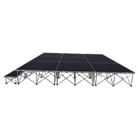 Plateforme mobile pliable en aluminium 4x4 pieds, podiums à montage facile