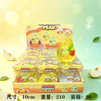   Série de jouets anti-stress à presser en forme de fruits (Pomme, Poire, Fraise, Pomme de terre, Citrouille, Banane, Citron), malléables et non-résilients
