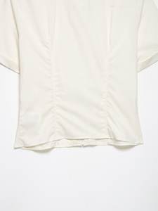 Camisa de popelina con botones y tachuelas para mujer 2026, blusa de algodón de manga corta, corte holgado, top informal, camisa de boutique <span class=keywords><strong>Revit</strong></span> OEM - Product Image 5