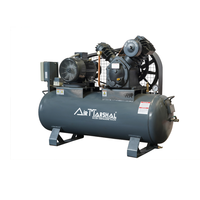 Compresor de Aire Industrial Tipo V, de Alta Resistencia, Lubricado con Aceite, Motor Eléctrico de Alta Presión, Sistema de Aire para Taller