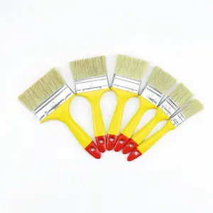 Grade Quality Wood Natural Bristle Brush Paint Different Size wall painting tools paint roller fabric
