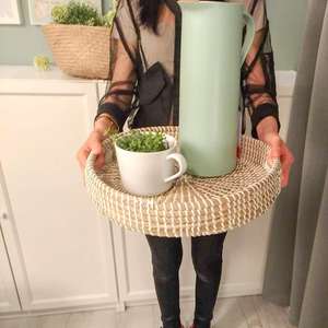 Plateaux de service en jonc de mer GLOVIMEX les plus vendus, fabriqués à la main, sur mesure, pour la maison, l'hôtellerie et la restauration - Product Image 3