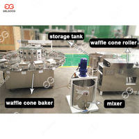Machine automatique de fabrication de cornets à gaufres pour la fabrication de biscuits à la crème glacée et de popcorn à Guangzhou