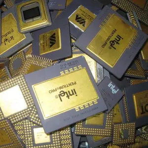 Gold Ceramic Cpu Scrap CPU Processor Scrap With INTEL PENTIUM Gold Pins For Sell At Low Prices In Germany
