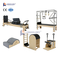 Equipo de Pilates para Moldear el Cuerpo: Reformers de Madera de Arce, Cadillac, Silla Wunda, Ladder Barrel, Corrector Spin para Gimnasio en Casa