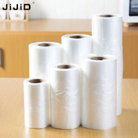 Sacs en plastique transparents personnalisés de qualité alimentaire JIJID, fabriqués directement en usine, pour emballages alimentaires, sacs en rouleau, sacs de supermarché