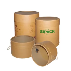 Round dia 33x45cm small size paper fiber drums with lifting rope