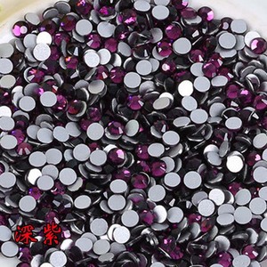 Strass en verre cristal à fond plat, strass ronds roses pour la décoration des ongles, accessoires de manucure, taille 3mm - Product Image 5