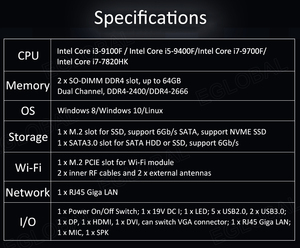 I7 9700F GTX1650 GPU Gamer PC I5 9400F I3 9100F CPU OEM Mini Gaming Desktop Server Workstation Industrial Computer Barebone - Product Image 2