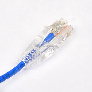 15cm Delgado 32AWG Conector transparente Cat6 UTP RJ45 Macho a macho <span class=keywords><strong>Cable</strong></span> <span class=keywords><strong>de</strong></span> conexión Ethernet <span class=keywords><strong>Cable</strong></span> <span class=keywords><strong>de</strong></span> red Cables <span class=keywords><strong>de</strong></span> comunicación - Product Image 1
