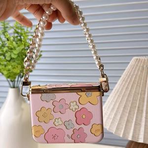 เคสโทรศัพท์หนังเทียมลายดอกไม้พร้อมช่องใส่บัตรสำหรับ HUAWEI purax ดีไซน์ลายนูนสไตล์ Ins - Product Image 5