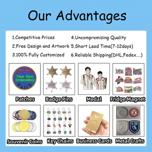 OEM Logo Cảnh Sát Trưởng Huy Hiệu Ve Áo Pins Khuyến Mại Công Ty Quà Tặng Số Lượng Lớn Tùy Chỉnh Sáu Ngôi Sao Kim Loại Trâm Cài Đội Giải Thưởng Xây Dựng Thương Hiệu - Product Image 5