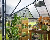 Vente du fabricant Kit de serre modulaire d'extérieur moderne à usage commercial Petit hangar en plastique pour serre en polycarbonate en alliage d'aluminium