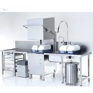 RUITAI commercial China Supplier Automation Multi-Functional Uncover Type Dishwasher