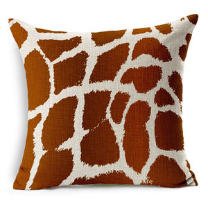 حمار وحشي ليوبارد النمر الزرافة نسيج الحيوان القطن الكتان وسادة أريكة غطاء لينة حزمة - Product Image 2