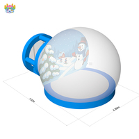 Globe à neige gonflable en PVC de grande taille sur mesure pour une utilisation commerciale, pour les événements en intérieur et en extérieur, en vente