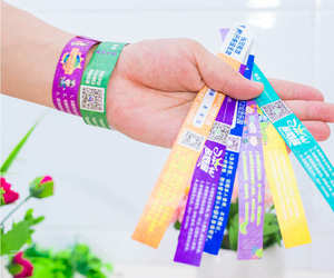 Tyvek-pulsera de papel con logotipo impreso personalizado, accesorio promocional, VIP Tickets - Product Image 4
