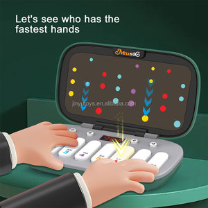 <span class=keywords><strong>Jeu</strong></span> de rythme de musique portable pour enfants 8 touches 7 Modes Instrument de musique jouet éducatif pour jouer Machine à pousser rapide - Product Image 2